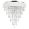 Cwi Lighting Franca 8 Light Drum Shade Flush Mount With Chrome Finish 5523C22C (Off White) - alternate 1